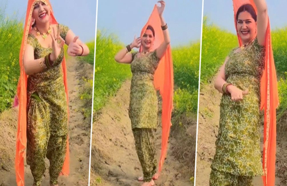 Sapna Choudhary latest dance video: सूट पहन खेत में सपना चौधरी में लगाए ठुमके, वीडियो ने मचाया बवाल