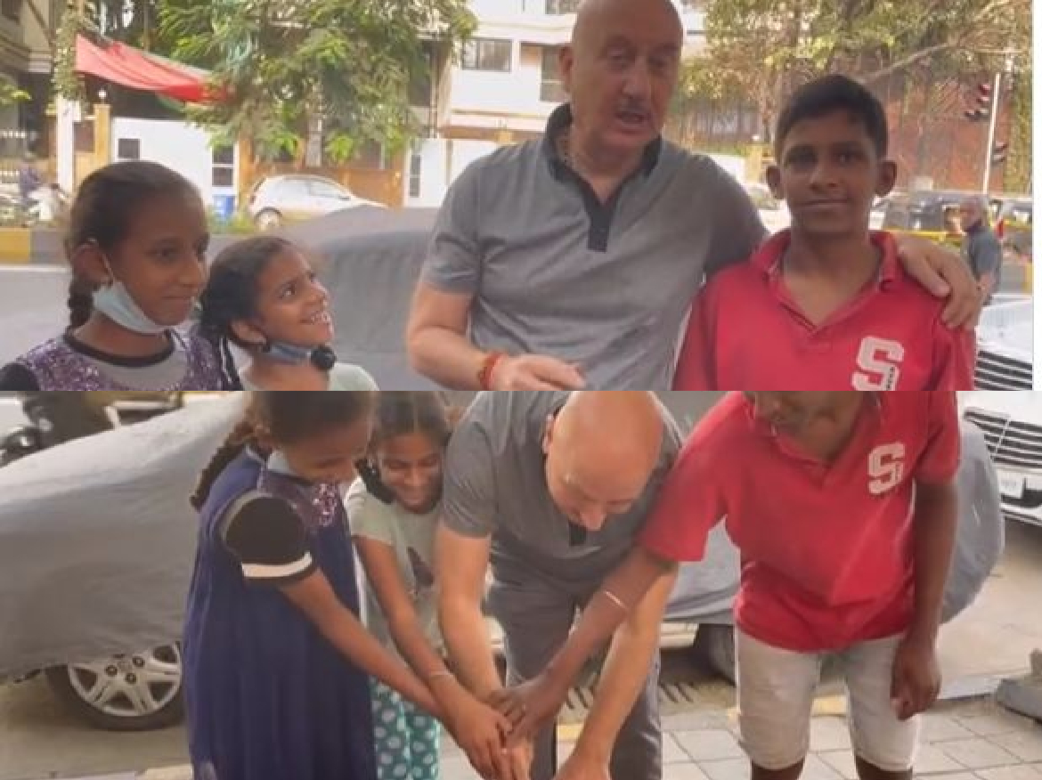 Anupam Kher ने Street Friends के साथ मनाया Belated Birthday, VIDEO शेयर कर कहा-I feel really blessed