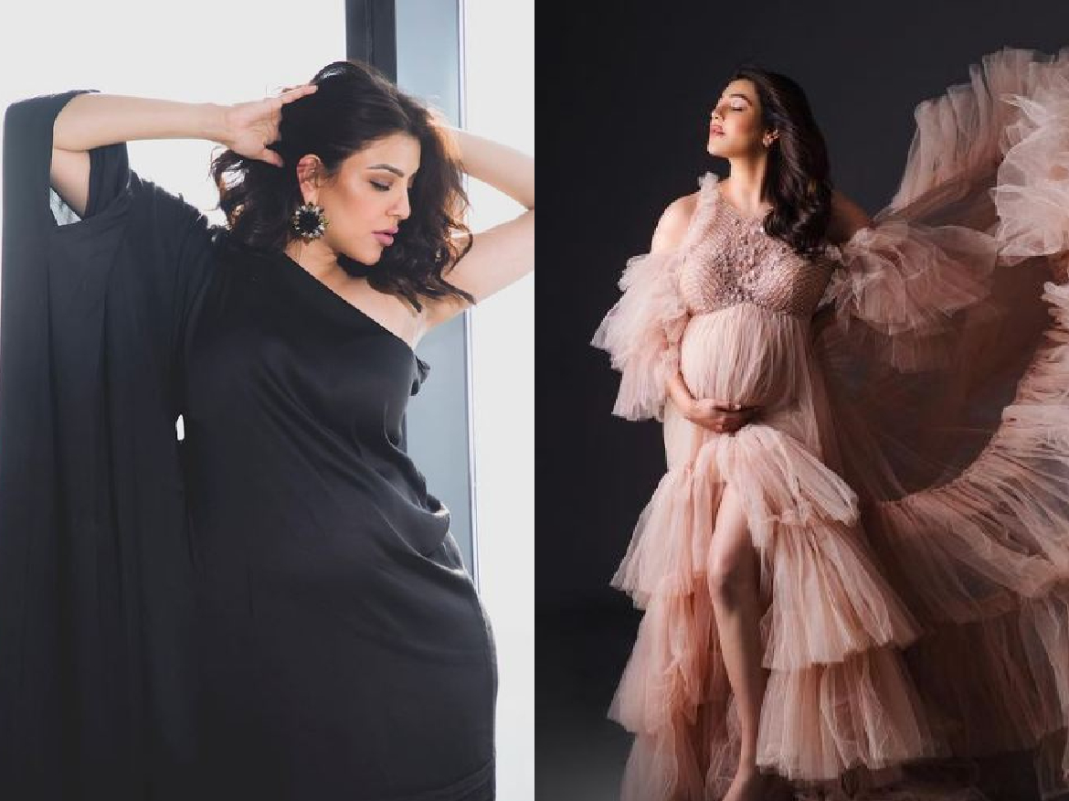 Kajal Agarwal Pre Pregnancy Photoshoot: ब्लैक ड्रेस में बेबी बंप फ्लॉन्ट करती दिखी काजल, देखें तस्वीरें