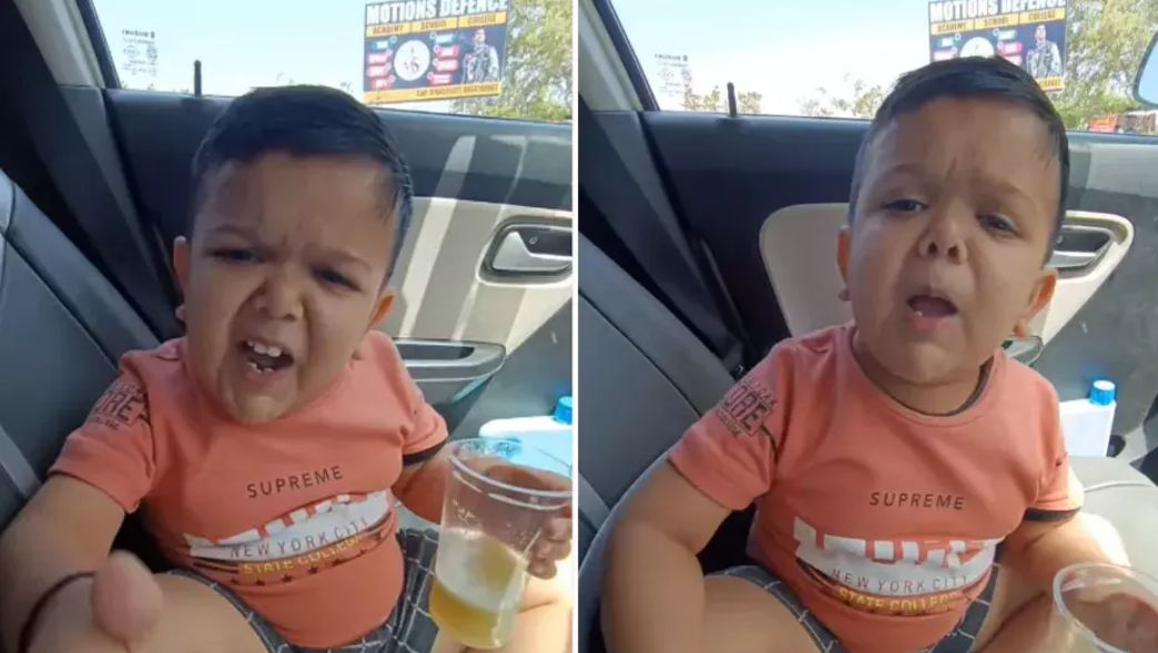Viral Funny Video: बच्चे का गुस्सा और एट्टीट्यूड देख वीडियो बनाने वाले को आया चक्कर, देखें वीडियो
