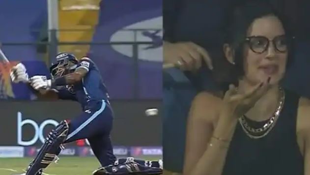 IPL 2022: हार्दिक पांड्या की बीवी नताशा ने लाइव मैच के दौरान दिया अजीबो गरीब रियेक्शन, Viral Photo