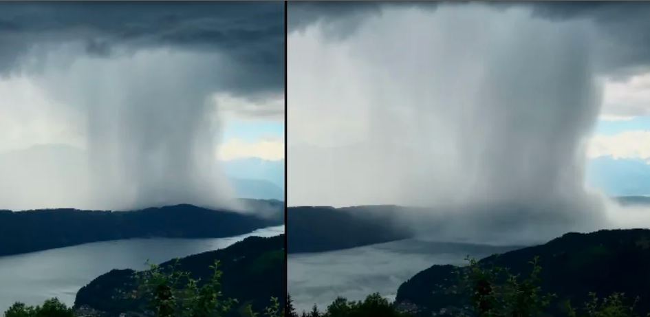 Video Viral : ‘खूबसूरत और खतरनाक भी’ देखें पहाड़ों के बीच बादल फटने का मंजर