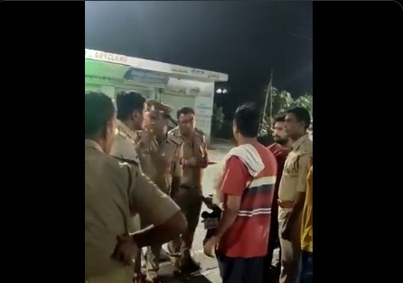 गालीबाज दारोगा की सरेआम गुंडई का वीडियो वायरल,युवक पर की थपड़ो की बौछार