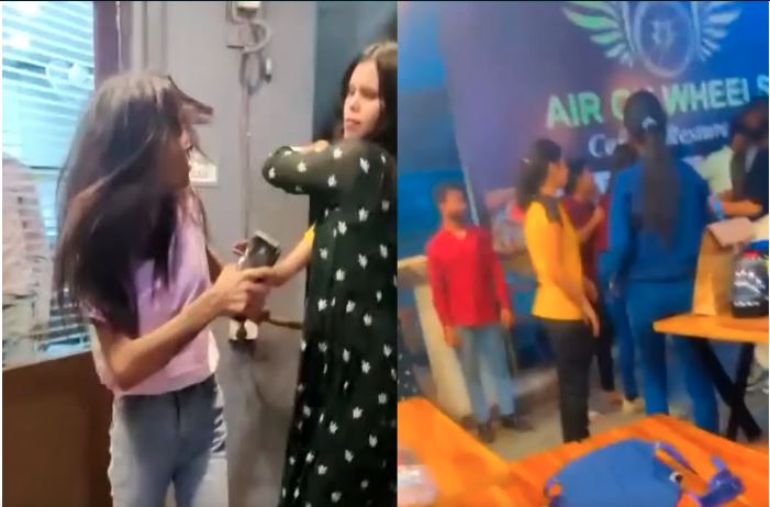 Video Viral : गोरखपुर एसएसपी आवास से महज चंद कदमों की दूरी पर लड़कियों के बीच चले लात-घूंसे,पुलिस मामले की जांच में जुटी