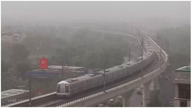 Weather Update : Delhi-NCR के मौसम में अचानक बदलाव, आसमान में पसरी धूल की चादर