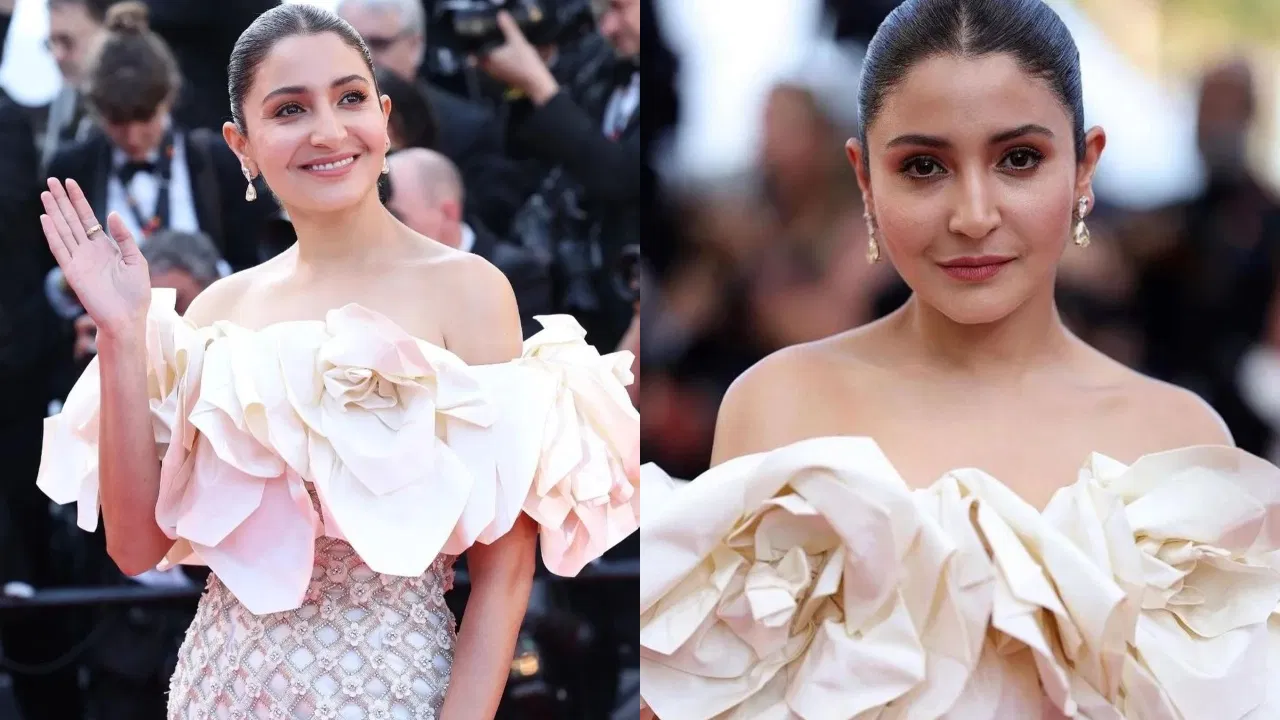 Cannes Film Festival: ऑफ शोल्डर रिचर्ड क्विन गाउन में Anushka Sharma ने रेड कार्पेट पर बिखेरा जलवा