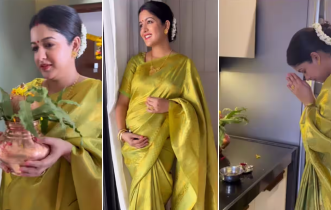 नया मेहमान आने से पहले इशिता दत्ता ने लिया नया घर, गृह प्रवेश का वीडियो में बेबी बंप फ्लॉन्ट करती आई नजर