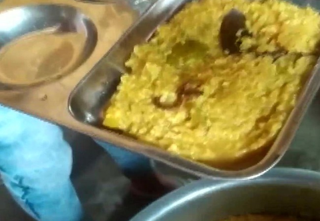 nake found in mid-day meal caused stir