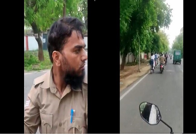 Video-राजधानी लखनऊ में यूपी पुलिस की शर्मनाक करतूत का वीडियो वायरल,थाना कैंट में FIR दर्ज