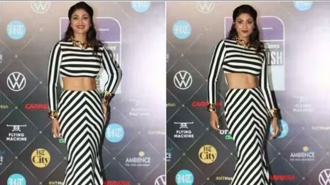 Award Function में ब्लैक एंड व्हाइट ड्रेस पहन पहुंची Shilpa Shetty, ट्रोलर्स बोले- पार्टी में ज़ेबरा
