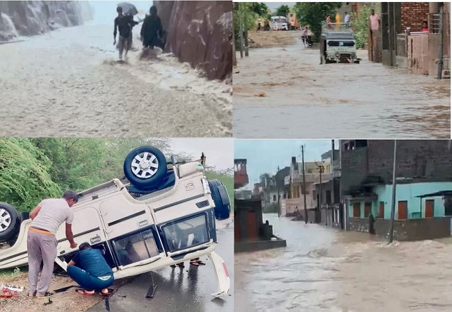 Cyclone Biparjoy Effect : तूफानी बारिश ने बाड़मेर में तोड़ा 25 साल का रिकॉर्ड, ये जिले भी पानी-पानी