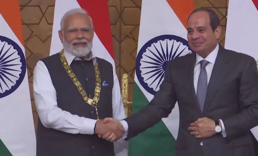 PM Modi Egypt Visit : पीएम मोदी को मिला मिस्र का सर्वोच्च सम्मान, राष्ट्रपति सिसी ने ‘Order Of The Nile’ से सम्मानित किया