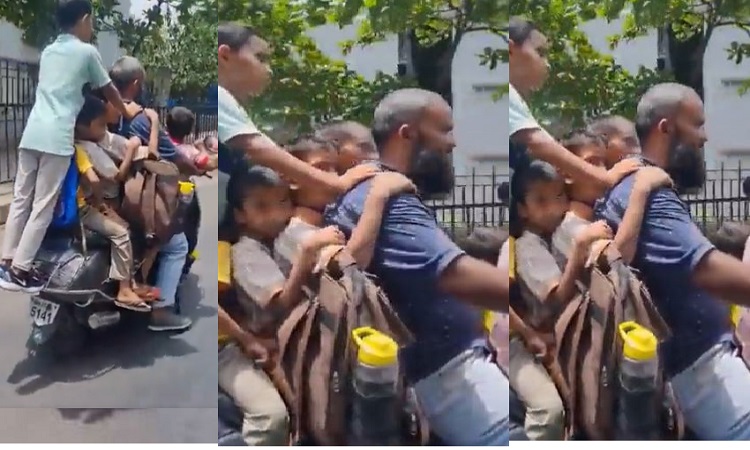 Viral Video: दो नहीं.. तीन नहीं.. पूरे के पूरे सात लोगों को एक स्कूटी पर लादकर चल रहा व्यक्ति, पुलिस ने की कार्रवाई