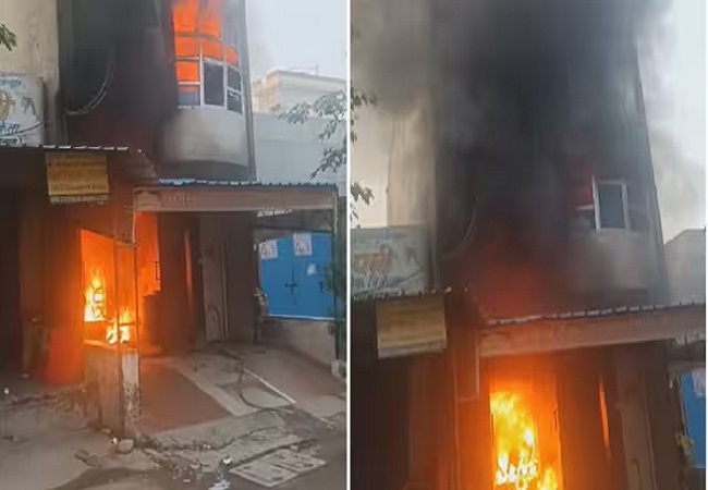 Ghaziabad : चार मंजिला मकान में लगी भीषण आग, लोगों ने छत से कूदकर बचाई जान, दो की मौत