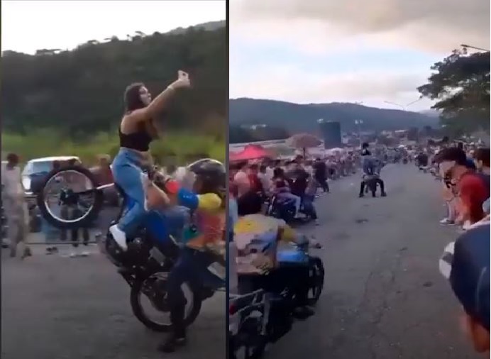 VIDEO : लड़की का पहाड़ों पर व्हीली स्टंट करना पड़ा भारी, अचानक टक्कर से हुआ ये हाल