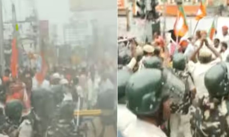 Bihar News: बीजेपी के विधानसभा मार्च के दौरान लाठीचार्ज, प्रदर्शनकारियों पर पुलिस ने चलाए वाटर कैनन