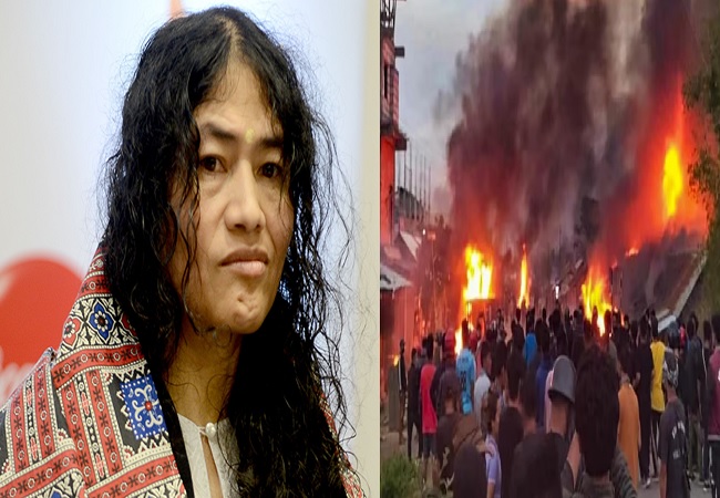Manipur Violence: ‘ऑयरन लेडी’ ने मणिपुर में खूनी हिंसा को रोकने का बताया उपाय, पड़ोसी राज्यों को भी दी ये नसीहत