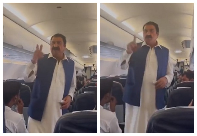 Video : फ्लाइट में ‘भीख’ मांगने लगा पाकिस्तानी शख्स! यात्रियों से बोला, ‘आई लव यू’ जी…