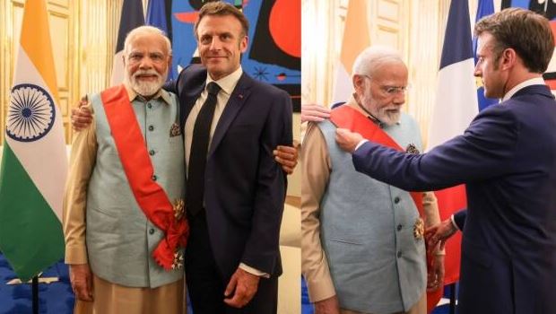 ‘Grand Cross of the Legion of Honour’: प्रधानमंत्री मोदी को फ्रांस के सर्वोच्च सम्मान ग्रैंड क्रॉस ऑफ द लीजन ऑफ ऑनर से नवाज़ा गया