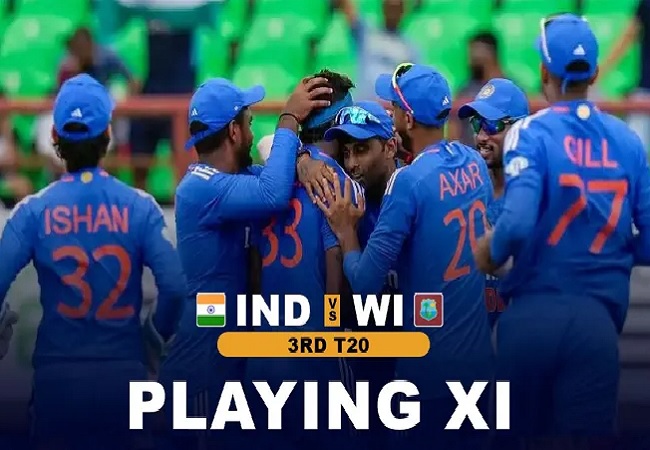 IND vs WI 3rd T20I : सीरीज बचाने के लिए हार्दिक को उठाने पड़ेंगे सख्त कदम, ये खिलाड़ी होंगे बाहर, इन्हें मिलेगी प्लेईंग 11 में जगह!