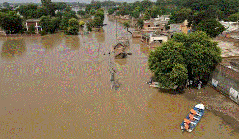 Pakistan : पकिस्तान में सतलुज नदी का बढ़ने लगा वाटर लेवल मौसम व‍िभाग ने दी चेतावनी