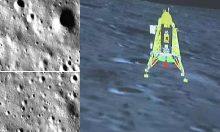 Chandrayaan 3 Landing: ऐसा दिखता है चांद का दक्षिणी हिस्सा, चंद्रयान-3 की लैंडिंग के आई पहली तस्वीर, देखिए
