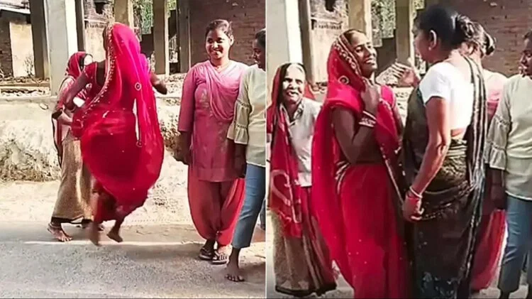 Women Dance Video: आंटी का बंदरिया डांस देखकर डर गईं मोहल्ले की महिलाएं