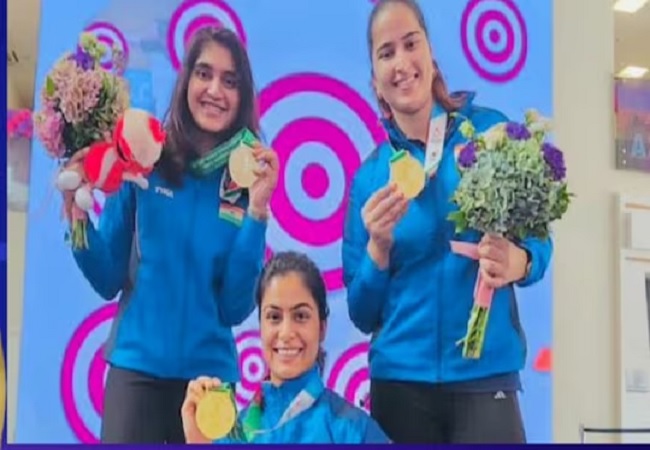 Asian Games 2023 : शूटिंग में दिन का दूसरा गोल्ड मेडल मिला,भारत की झोली में अब तक 20वां पदक,सिफत ने विश्व रिकॉर्ड के साथ जीता सोना