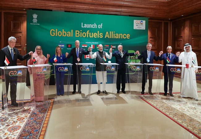 G20 Summit में ग्लोबल बायोफ्यूल अलायंस का शुभारंभ, स्वच्छ ऊर्जा के लिए भारत के साथ ये देश करेंगे काम
