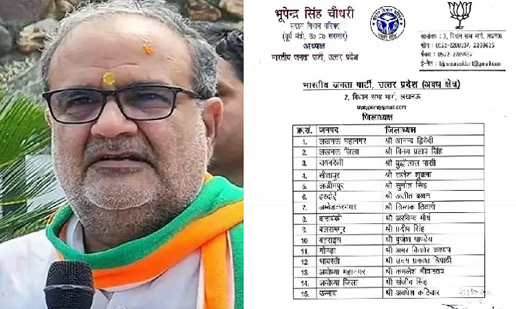 List of UP BJP President: यूपी में बीजेपी के जिलाध्यक्षों की सूची हुई जारी, देखिए किस जिले में किसको मिली जिम्मेदारी
