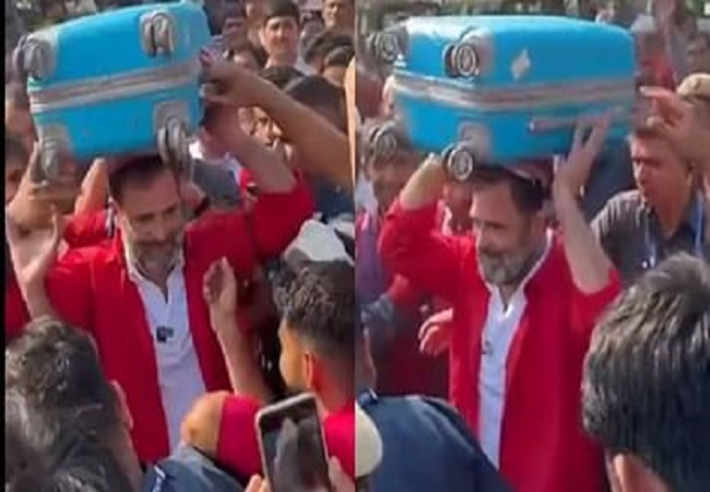 Video : आनंद विहार रेलवे स्टेशन पर राहुल गांधी ने कुली बनकर उठाया यात्रियों का बोझा, तो कुली बोले- उनका दिल सोने जैसा खरा