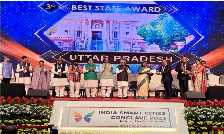 इंडिया स्मार्ट सिटी कॉन्क्लेव: सर्वश्रेष्ठ राज्य पुरस्कार में यूपी को तीसरा स्थान, आगरा देश का तीसरा सबसे स्मार्ट शहर
