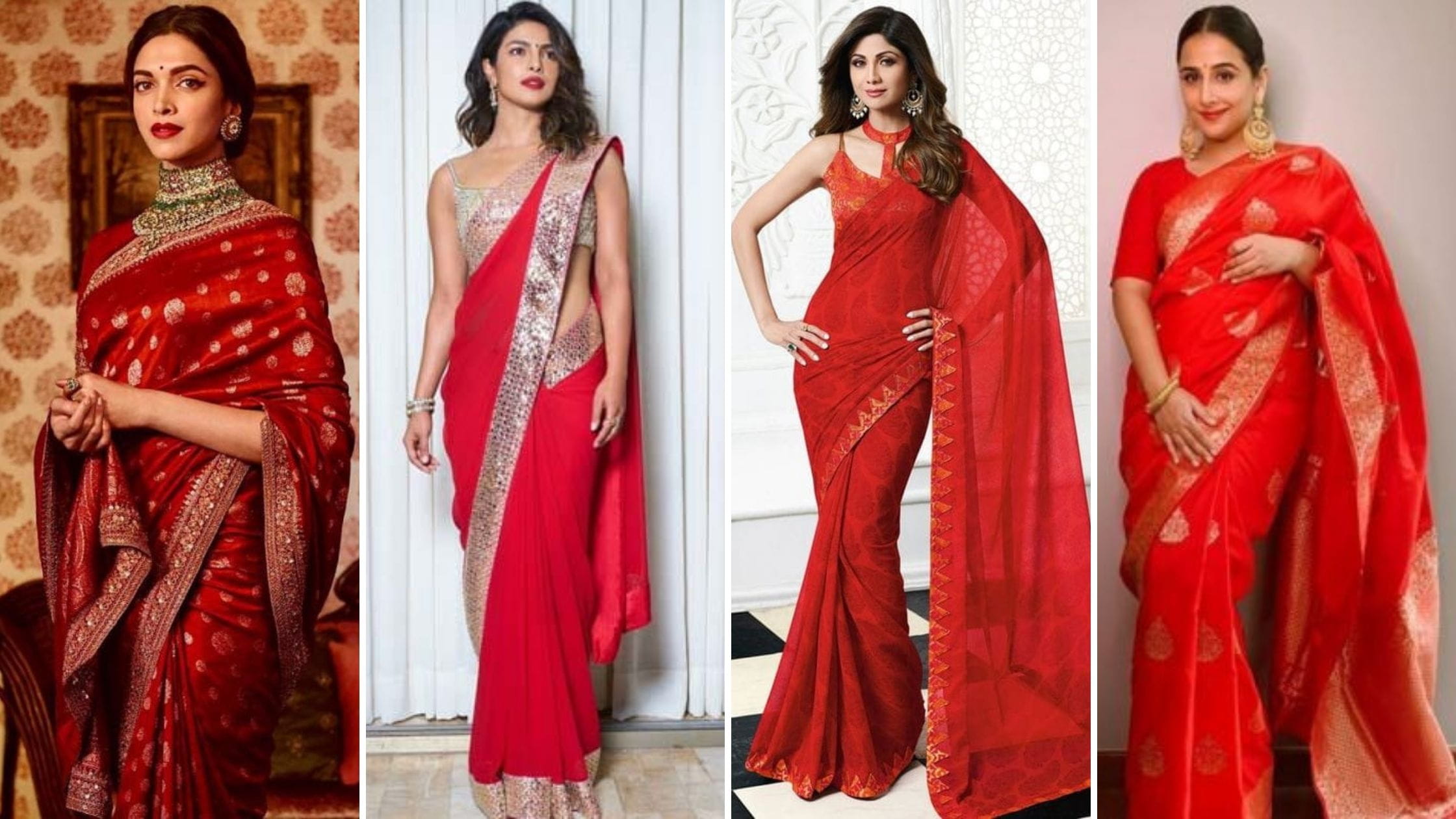 Karva Chauth Special: बॉलीवुड हसीनाओं की तरह इस करवा चौथ पर पहने रेड साड़ी
