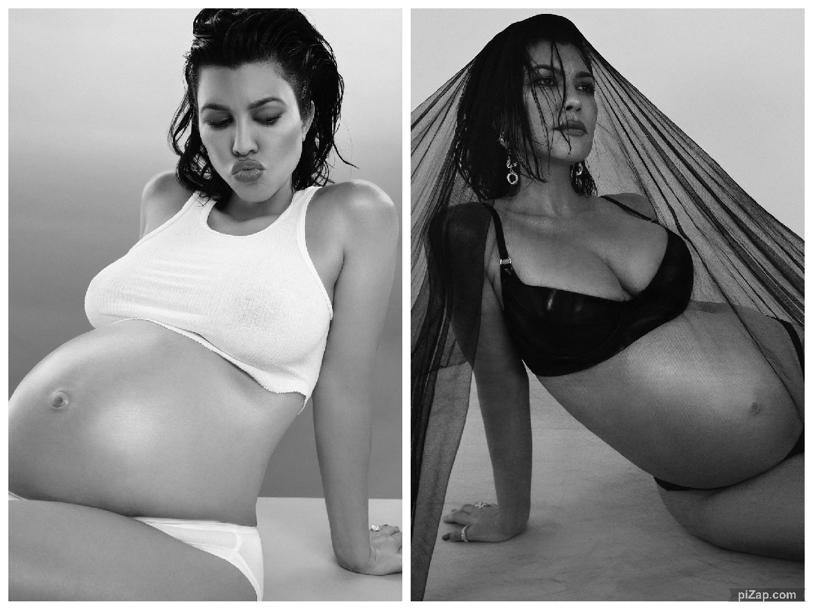 Kourtney Kardashian बेबी बंप को फ्लॉन्ट करती नजर आई, हॉट तस्वीरें देख फैंस हुए शोक्ड