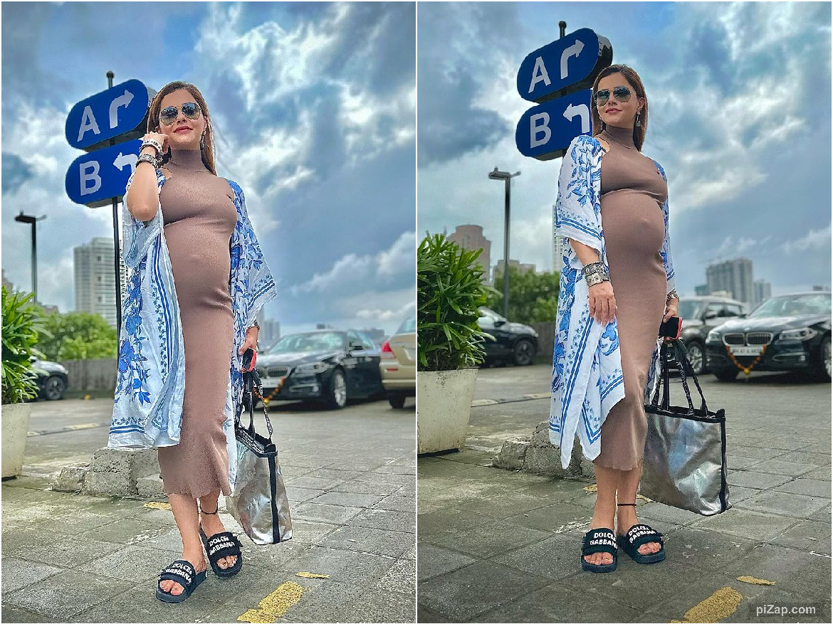 बेबी बंप फ्लॉन्ट करती नजर आई Rubina Dilaik, टाइट ड्रेस में शेयर की तस्वीरें