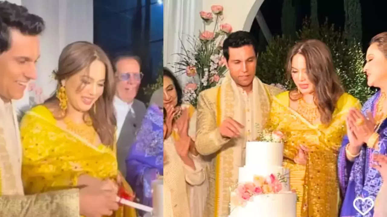 Randeep Hooda Lynn Laishram Wedding: Randeep लिन लैशराम शादी ने शादी में काटा केक, देखें वीडियो