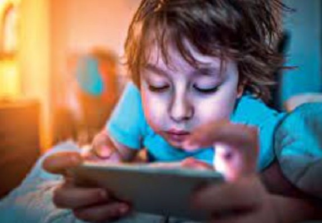 Child keeps watching something or the other on mobile
