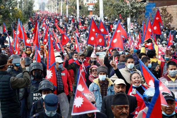 image of राजशाही बहाल करो,नेपाल में हिंदू नेता ने छेड़ा आंदोलन,सड़कों पर उतरी हजारों की भीड़