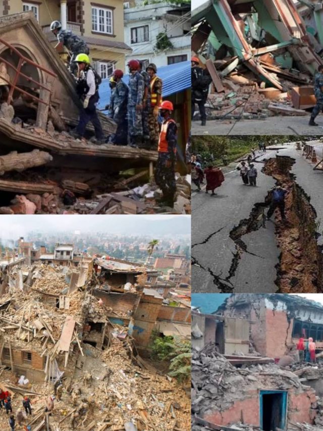नेपाल में भूकंप से तबाही का मंजर
