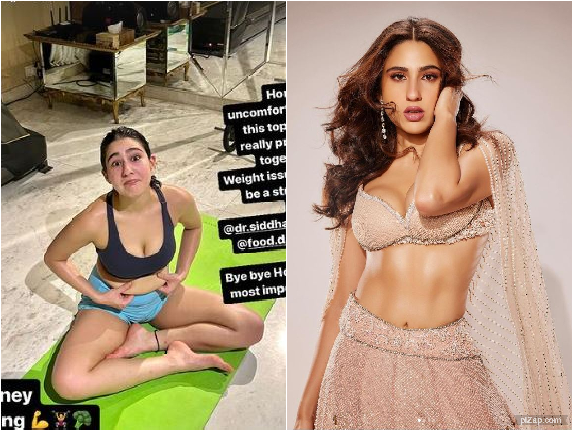 Sara Ali Khan fitness Pic: सारा अली खान ने शेयर की पेट की चर्बी की तस्वीर, देख फैंस हुए हैरान