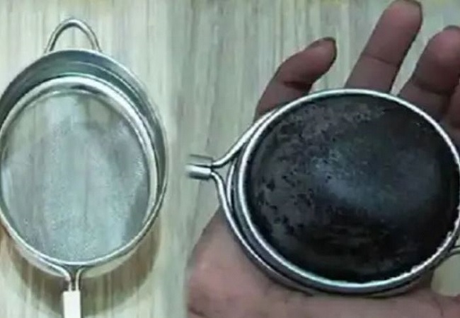 trick to clean a tea strainer