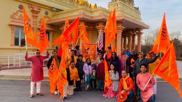 Ayodhya Ram temple inauguration world celebration : राम मंदिर उद्घाटन से पहले विश्व उत्सव शुरू, अमेरिका में बाइक रैली का आयोजन