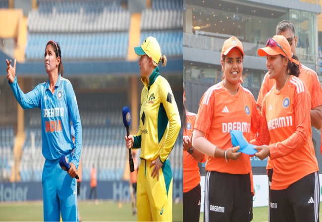 IND W vs AUS W 3rd ODI: ऑस्ट्रेलिया ने Toss जीतकर चुनी बल्लेबाजी, Mannat Kashyap का वनडे में डेब्यू