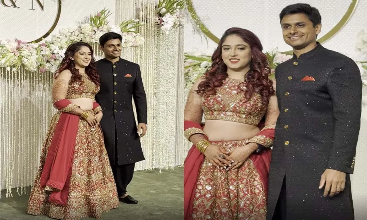 Ira Khan Wedding Reception: वेडिंग रिसेप्शन में लाल जोड़े में नजर आई इरा खान, चमकदार काली शेरवानी में दिखे Nupur