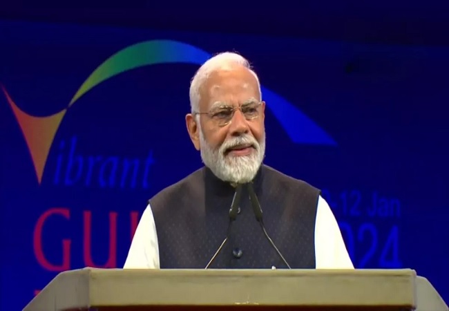 Vibrant Gujarat Global Summit 2024 : पीएम मोदी, बोले- हमारा लक्ष्य आजादी के 100 साल पूरे होने तक भारत को बनाना है विकसित देश 