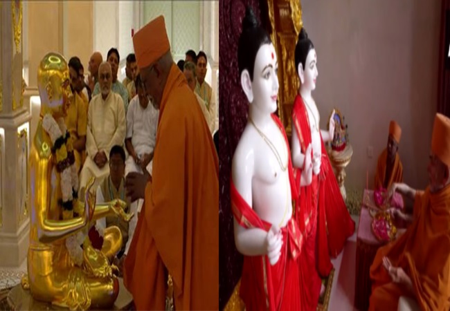 BAPS Temple Inauguration : अबू धाबी में हिंदुओं के पहले मंदिर में प्राण प्रतिष्ठा अनुष्ठान शुरू, आज PM मोदी करेंगे उद्घाटन