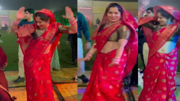 Saree clad woman viral dance: भाभी ने हरियाणवी गाने पर दिखाई अदाएं, देख लोगों ने भरी आन्हें