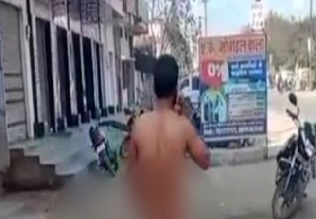 youth created ruckus by taking off all his clothes in the middle of the road