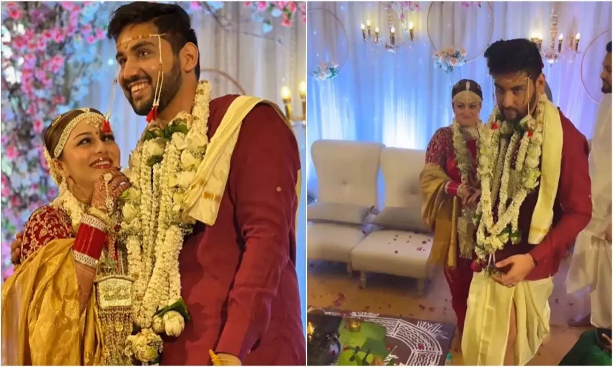 Neha Lakshmi and Rudra Yash Joshi Wedding: नेहा लक्ष्मी अय्यर ने बॉयफ्रेंड रुद्रेश संग रचाई शादी, इनसाइड तस्वीरें वायरल