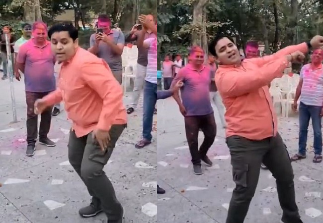 Alwar SP danced vigorously on Balam Pichkari song